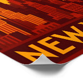 Art deco New York poster print (Coin)