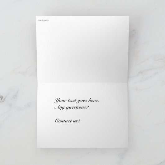 Art Deco Nieuwjaar Groet vers goudbruin Feestdagen Kaart (Binnen)