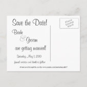 Art Deco Nightclub Cocktails Save the Date Aankondigingskaart (Achterkant)