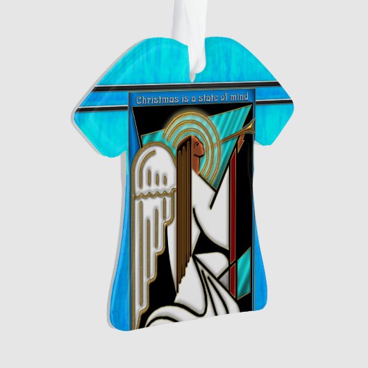 Art Déco Noël Angel Personnalisé (devant)