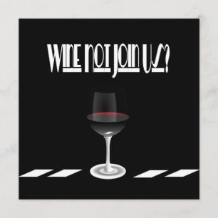 Art Deco Noir Chic Cocktail Party Kaart