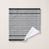 Art déco noir et blanc (Gant de toilette)