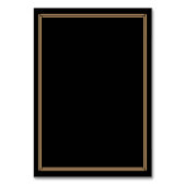 Art Déco Noir Grand Gatsby Mariage Cartes de Place (Dos)