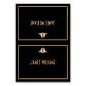 Art Déco Noir Grand Gatsby Place Fixation Cartes (Par défaut)