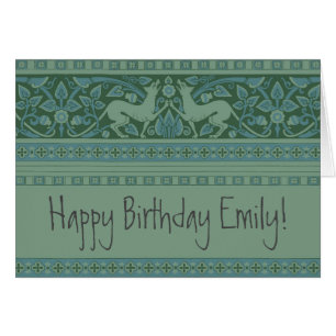 Art Déco Nouveau Chien Nature Botanique Antique