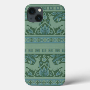 Art Deco Nouveau Hond Natuur Dierenpatroon iPhone 13 Hoesje