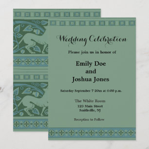 Art Deco Nouveau Hond Natuur Dierenpatroon Kaart