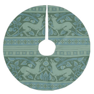 Art Deco Nouveau Hond Natuur Dierenpatroon Kerstboom Rok