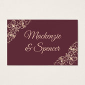 Art déco Nouveau | Site du Mariage Burgundy Blush (Devant)