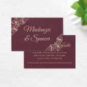 Art déco Nouveau | Site du Mariage Burgundy Blush (Bureau)