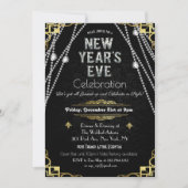 Art Déco Nouvel An Eve Invitation (Devant)