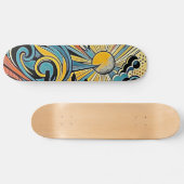 Art Deco Ocean Dreams Skateboard (Horizontaal)