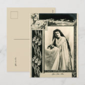 Art Deco of Nouveau Foto Lijst Sjabloon (Voorkant / Achterkant)