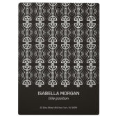 Art Deco-ontwerp Klembord (Achterkant)