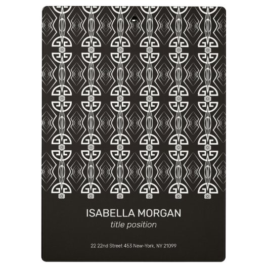 Art Deco-ontwerp Klembord (Achterkant)