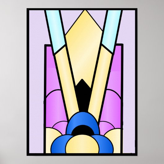 Art Deco-ontwerp Poster (Voorkant)