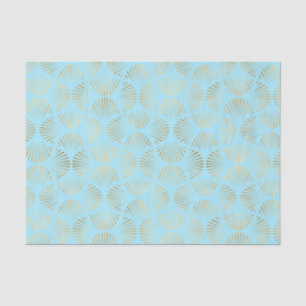 Art Deco ontwerp, Teal & Goud Patroon Tissuepapier