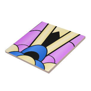 Art Deco-ontwerp Tegeltje