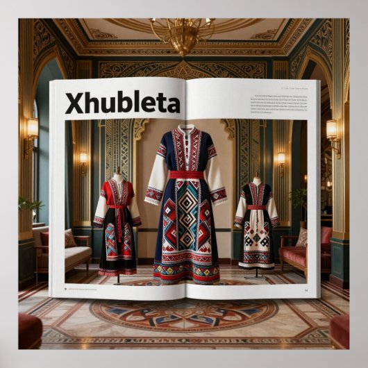 Art Deco Opulence GeometricPatternsVII HER_XHU_001 Poster (Voorkant)