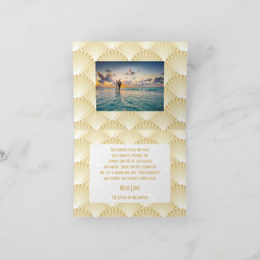 Art déco or Design Mariage Merci (Intérieur)