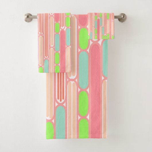 Art Deco Ovalen Bad Handdoek (Insitu)