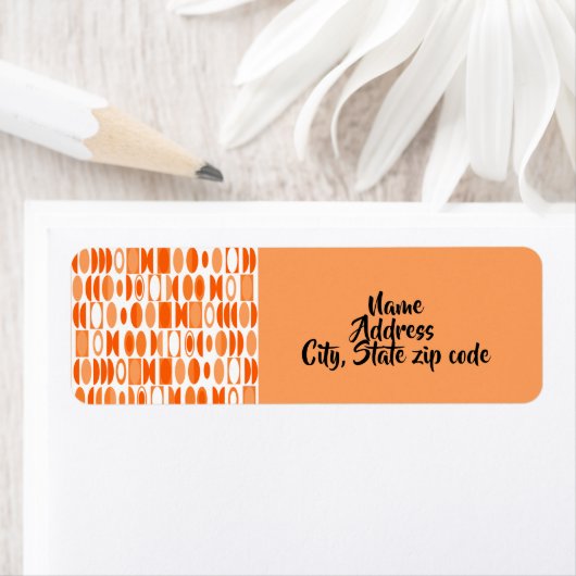 Art Deco Ovalen Etiket (Insitu)