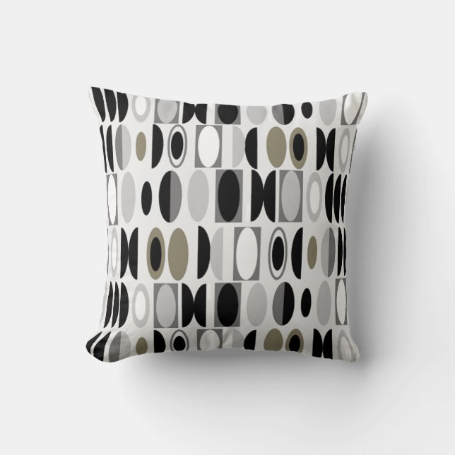Art Deco Ovals  Kussen (Voorkant)