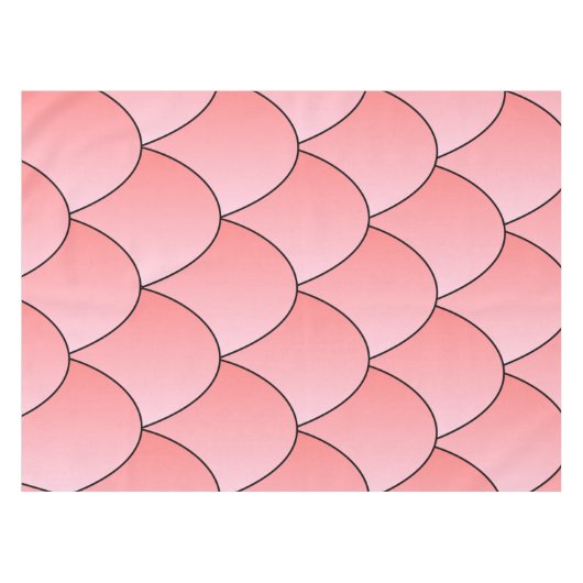Art Déco Pales Roses Design Nappe (Devant (Horizontal))