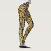 Art Deco palmen: zwart goud. Leggings (Rechts)