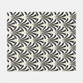  Art Deco Palmetto Fans uit 1920 Fleece Deken (Voorkant (Horizontaal))