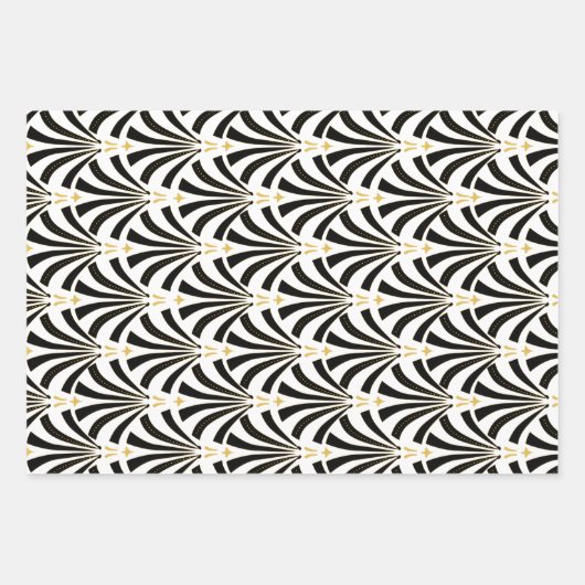  Art Deco Palmetto Pattern uit 1920 Inpakpapier Vel (Voorkant)