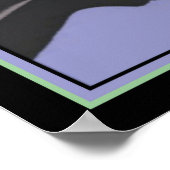 Art Déco "Panthère & Papillon" 16 x 20 Imprimer (Coin)