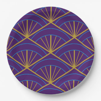 Art Deco Papieren Borden Bordje