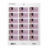 Art Déco Parfum Français Et Étiquettes de adresse (Feuille entière)