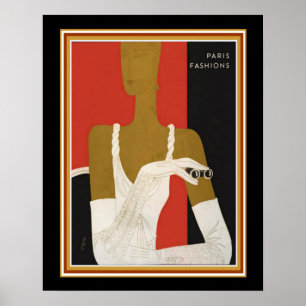 Art Deco Paris Modes Print CA. 1931