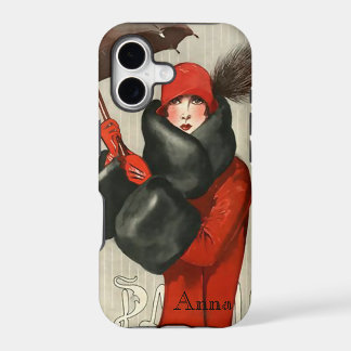 Art Deco Parisian Mode Afbeelding iPhone 7/8 Hoesj