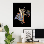 Art Deco Party Couple Celebration Poster (Thuiskantoor)