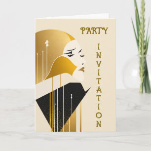 Art deco Party Uitnodiging