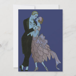  Art Deco-Passen getrouwd, Love Wedding Dance Aankondiging