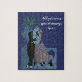  Art Deco-Passen getrouwd, Love Wedding Dance Legpuzzel (Verticaal)