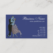  Art Deco-Passen getrouwd, Love Wedding Dance Visitekaartje (Voorkant)