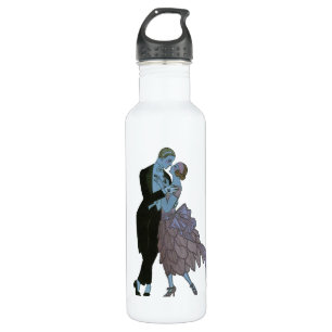  Art Deco-Passen getrouwd, Love Wedding Dance Waterfles
