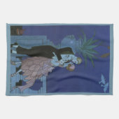  Art Deco Passen getrouwd, Oui van George Barbier Theedoek (Horizontaal)