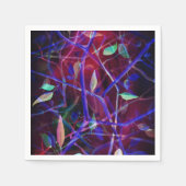 Art Deco-patroon - abstracte woeste bladeren Servetten (Voorkant)