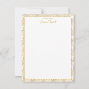 Art Deco Patroon Elegante Gatsby Custom Stationery Notitiekaartje