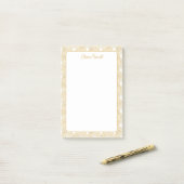 Art Deco Patroon Elegante Gatsby Custom Stationery Post-it® Notes (Op bureau)