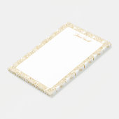 Art Deco Patroon Elegante Gatsby Custom Stationery Post-it® Notes (Schuin)
