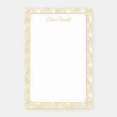 Art Deco Patroon Elegante Gatsby Custom Stationery Post-it® Notes (Voorkant)