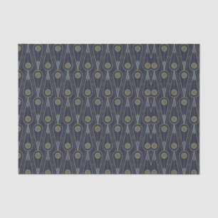 Art Deco-patroon met geometrische vormen in goud Tissuepapier