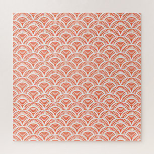 Art Deco Patroon met Schaal Motieven. Legpuzzel